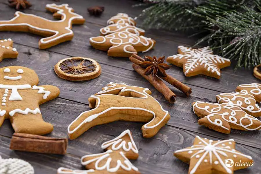 Traditional ginger biscuits