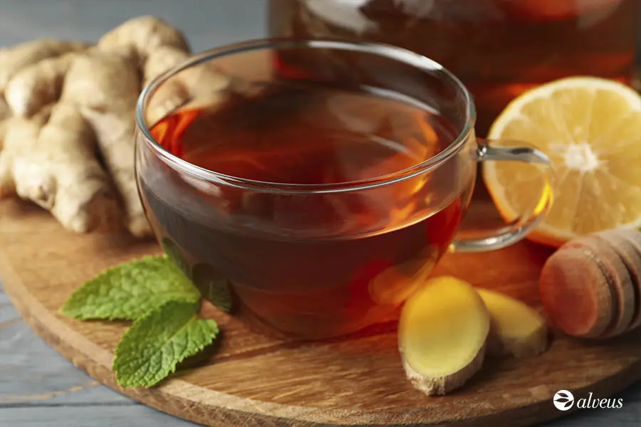 Ginger and lemon infusion