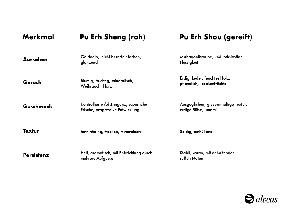 Sensorische Eigenschaften von Pu Erh