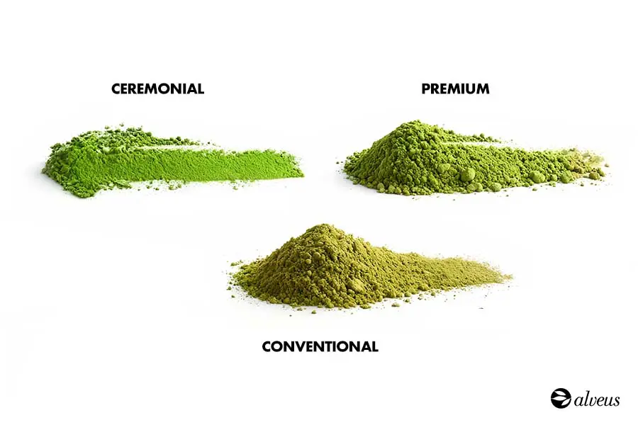 Comparaison types de matcha