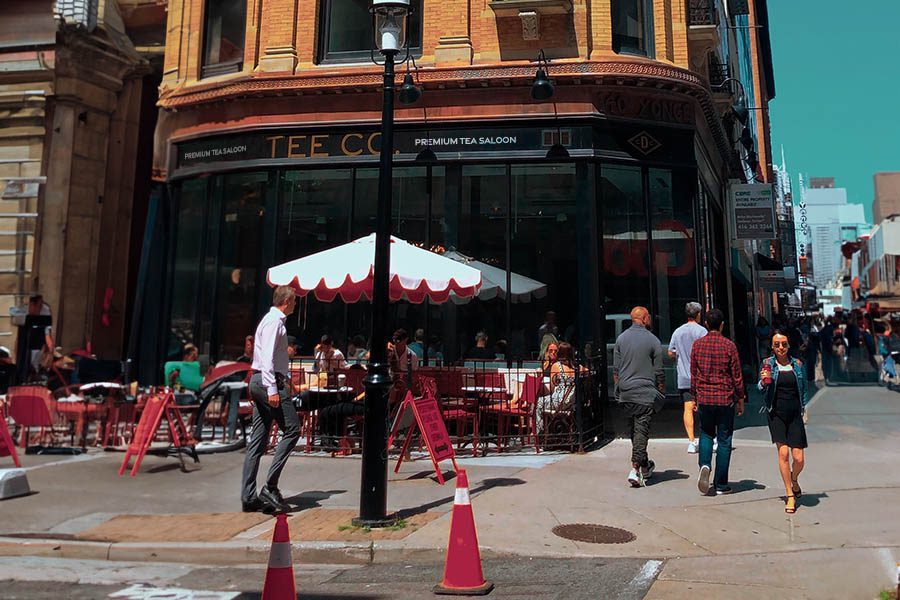 Locale per sala da tè