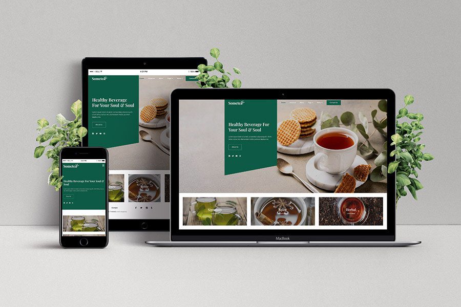 Tienda online de una marca de té