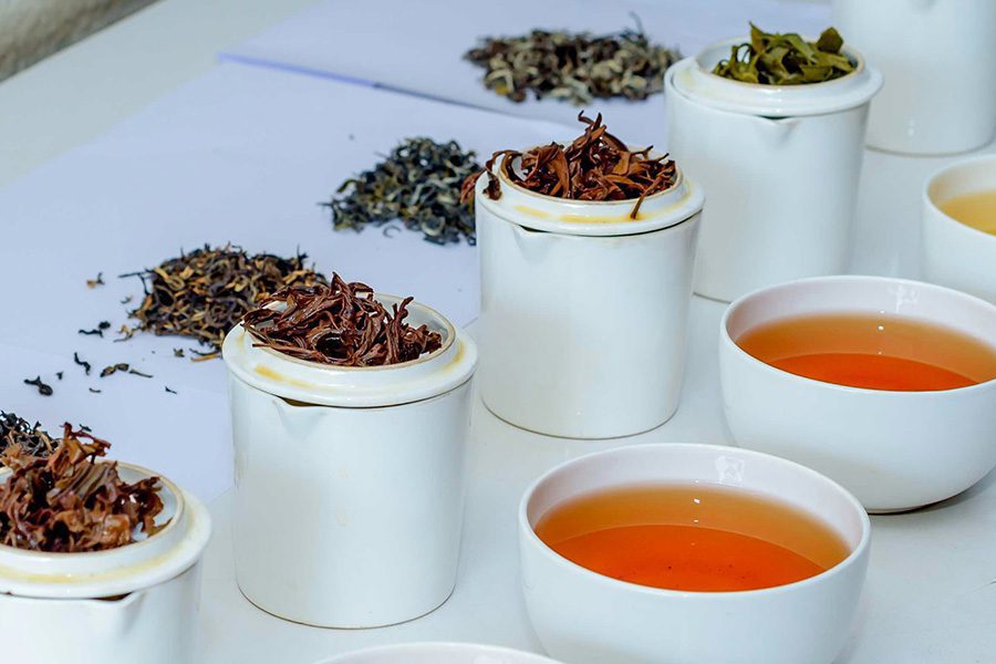 tea infused for tasting