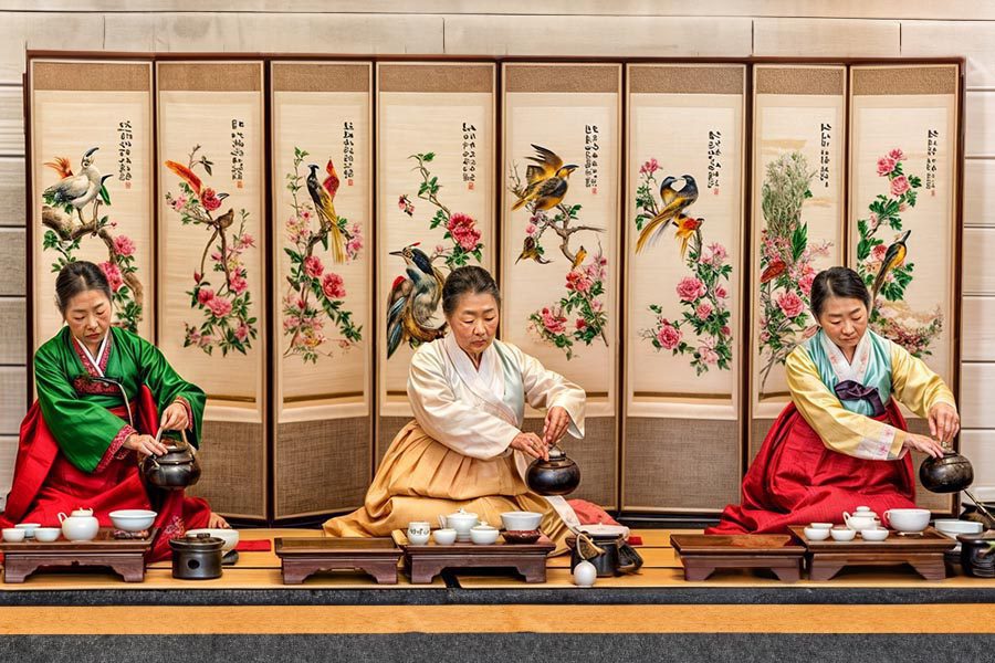 cérémonie du thé Coréen