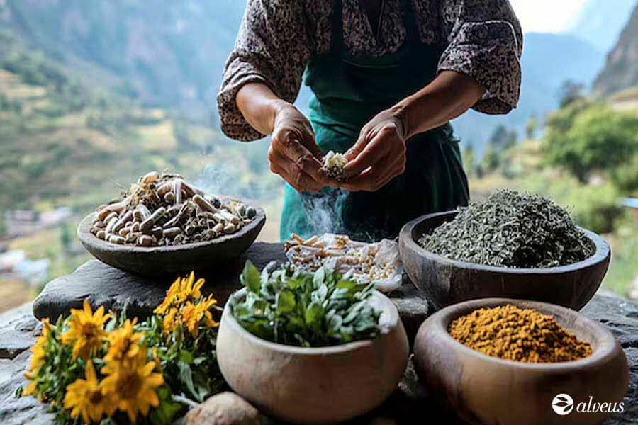 Mélanges biologiques de plantes médicinales