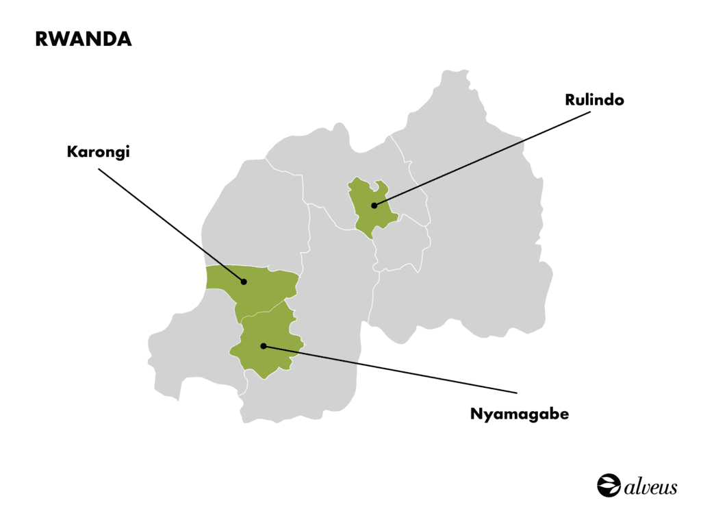Teeanbaugebiete in Ruanda