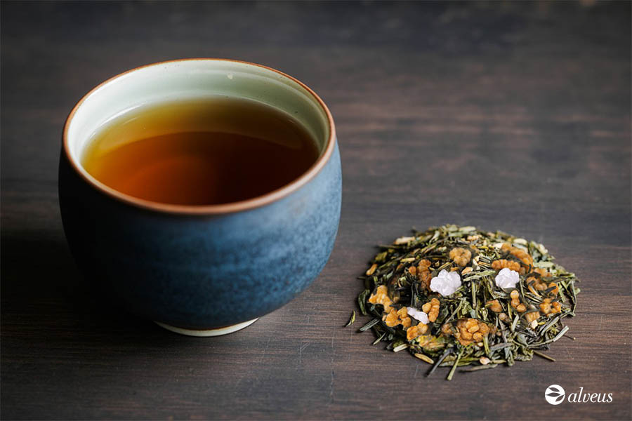 Genmaicha, mezcla de Sencha con arroz tostado