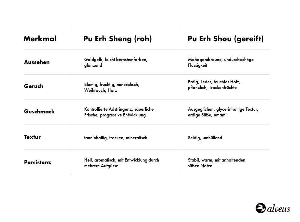 Sensorische Eigenschaften von Pu Erh