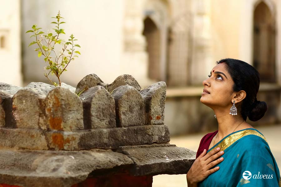 Tulsi sur un autel indien