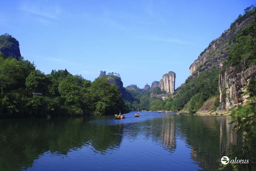 Landscape of Wu Yi in Fujian, origin of smoked tea