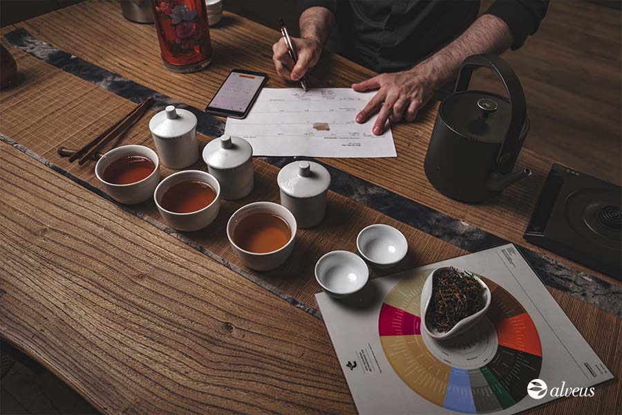 black tea tasting