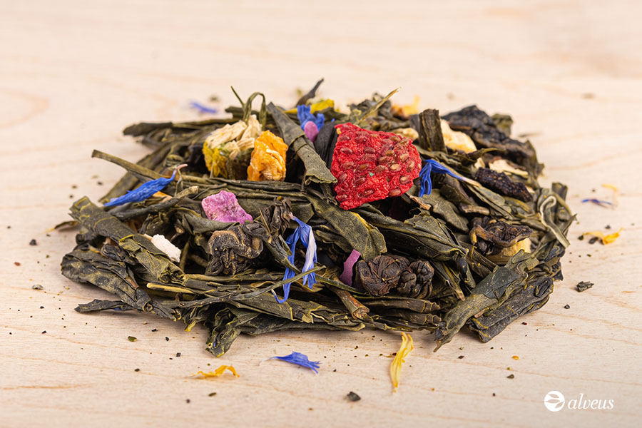 tè verde alla camomilla