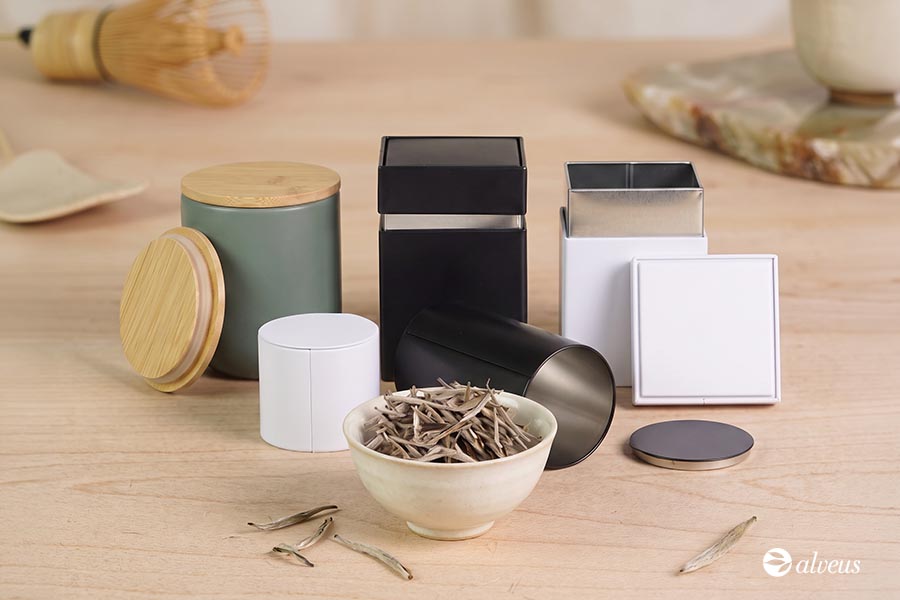 Boîte pour conserver le thé